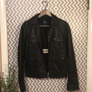Gap Leather Jacket, S